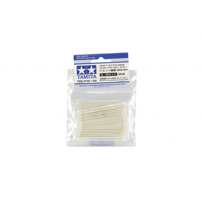 Tamiya Cotons‑tiges Craft Rond Extra Petit (50) - 87103