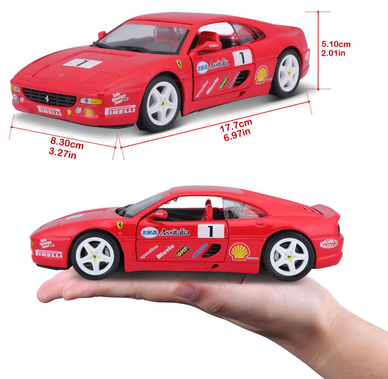 Ferrari Racing F355 Challenge 1/24 rot - RCXX - RC Racing Shop | RC Models | Tuning & Spare Parts for Professionals