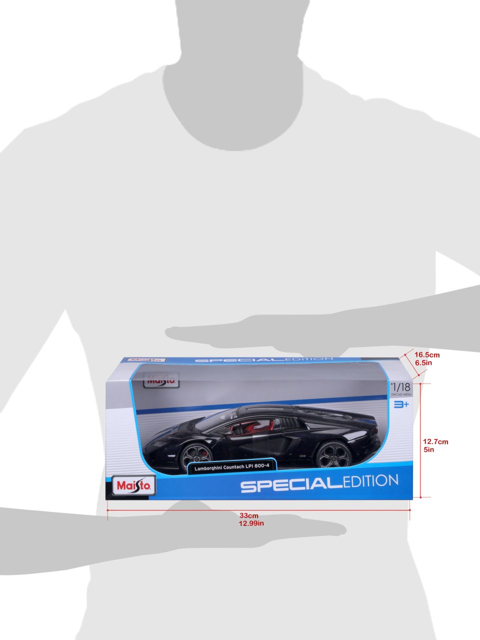 Lamborghini Countach LPI 800-4 1/18 schwarz - RCXX - RC Racing Shop | RC Models | Tuning & Spare Parts for Professionals