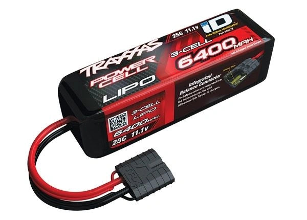 Traxxas LiPo Akku 3S 11.1V 6400mAh – 25C mit iD®-Anschluss - 2857X - RCXX - RC Racing Shop | RC Models | Tuning & Spare Parts for Professionals