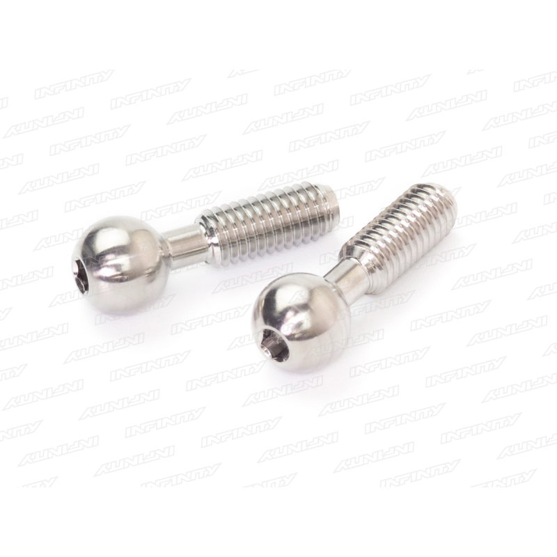 Infinity TITANIUM BALL SCREW SET - 8MM FRONT (2) G145 - RCXX - rc racing for professionals
