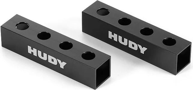 Hudy Chassis Droop Gauge Support Blocks 20mm for 1/10 & 1/8 - H107701 - RCXX - rc racing for professionals