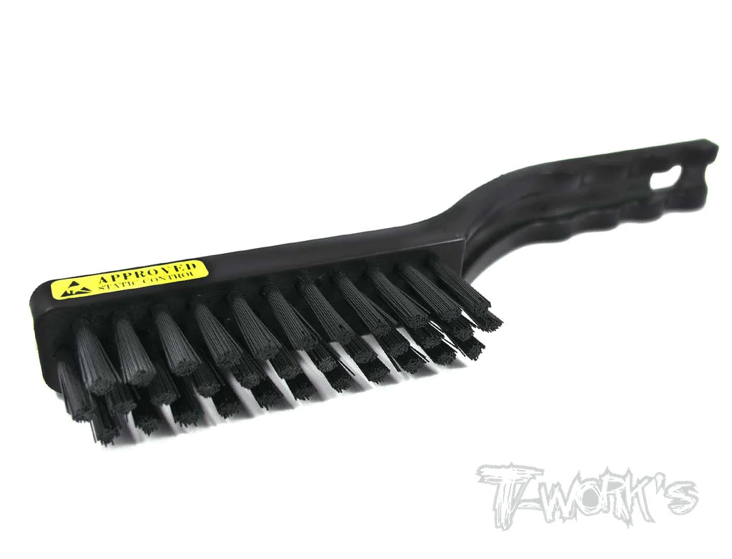 T-Works TA-064 Area Tooth Cleaning Nylon Bristle Brush Black - LARGE - RCXX - rc racing for professionals