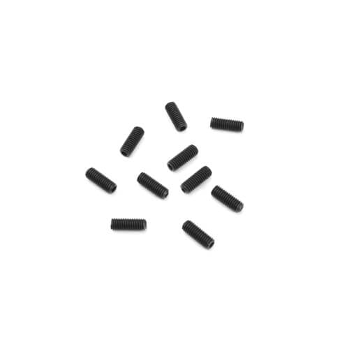 Tekno M3x8mm Set Screws (black, 10pcs) - TKR1604