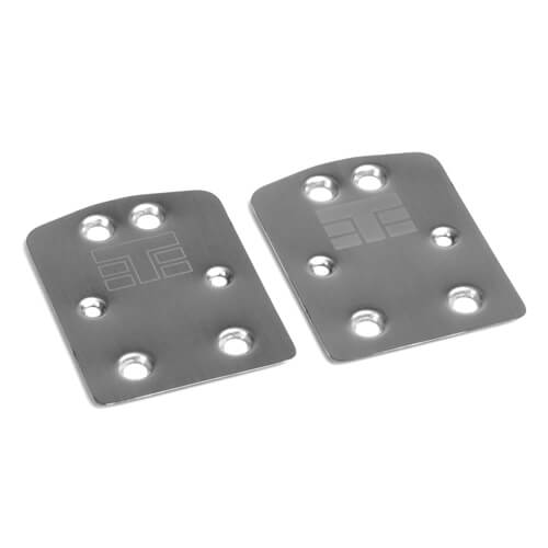 Tekno Skid Plate (rear, steel, all 2.0, 2pcs) - TKR9022