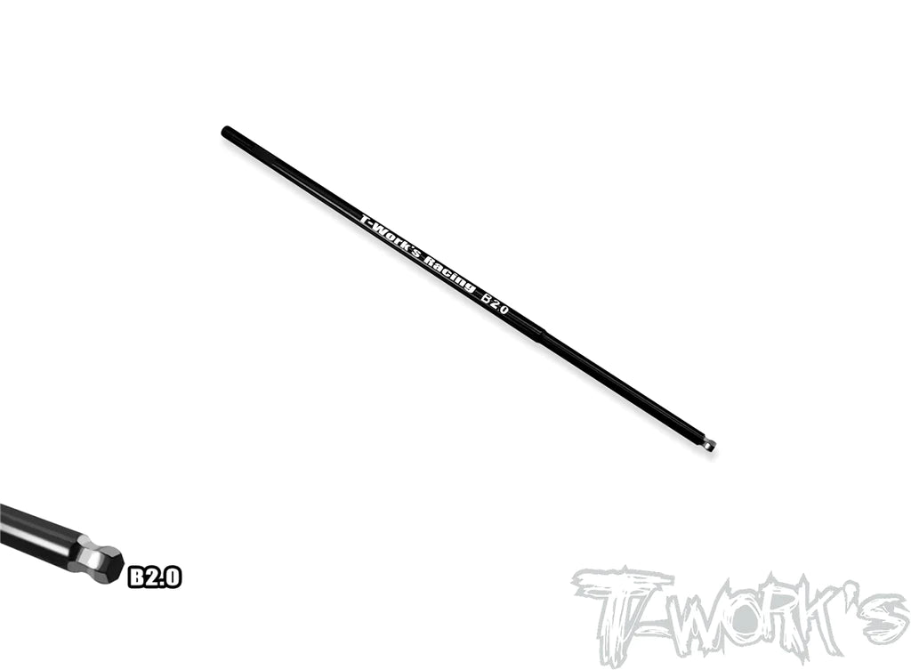 T-Works TT-026-B2.0 HSS Hex Ball Wrench Replacement Tip 2.0 x 120mm (1) - RCXX - rc racing for professionals