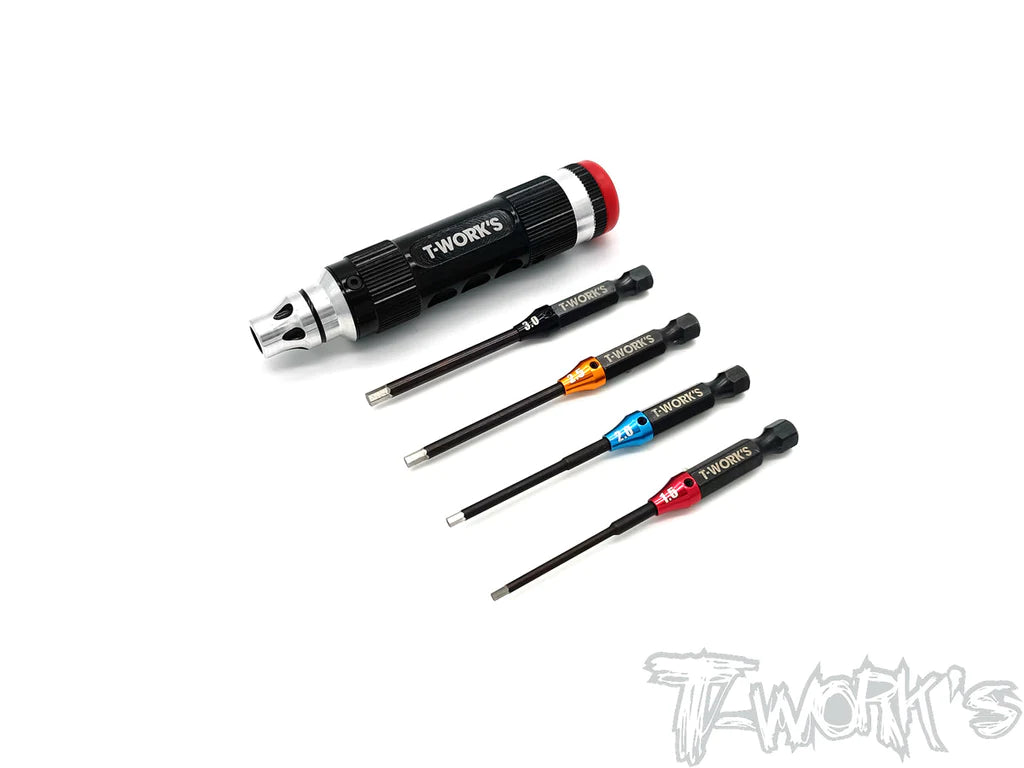 T-Works TT-081 Multi-function Hex Tool Kit (Usable on electric screwdriver) - RCXX - rc racing for professionals