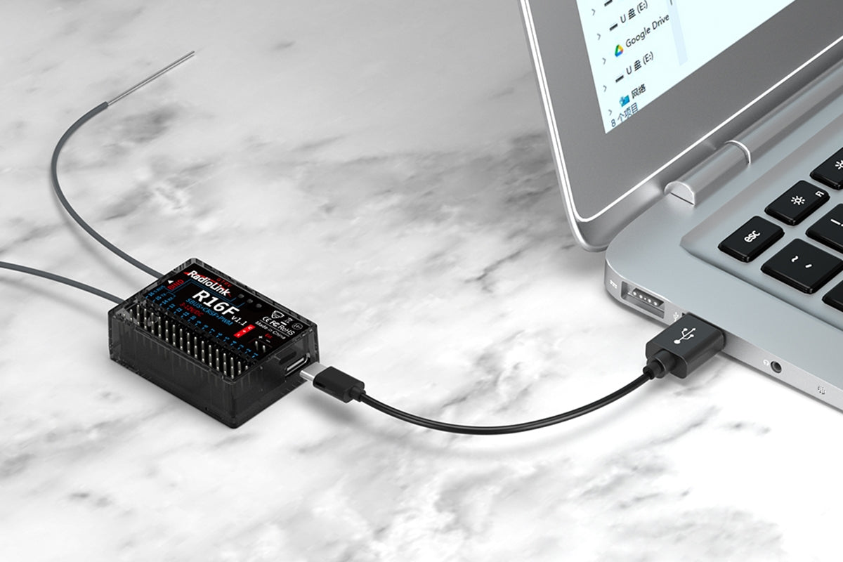 RadioLink R16F 2.4GHz 16-Channel FHSS Receiver with Telemetry - 1RL0150