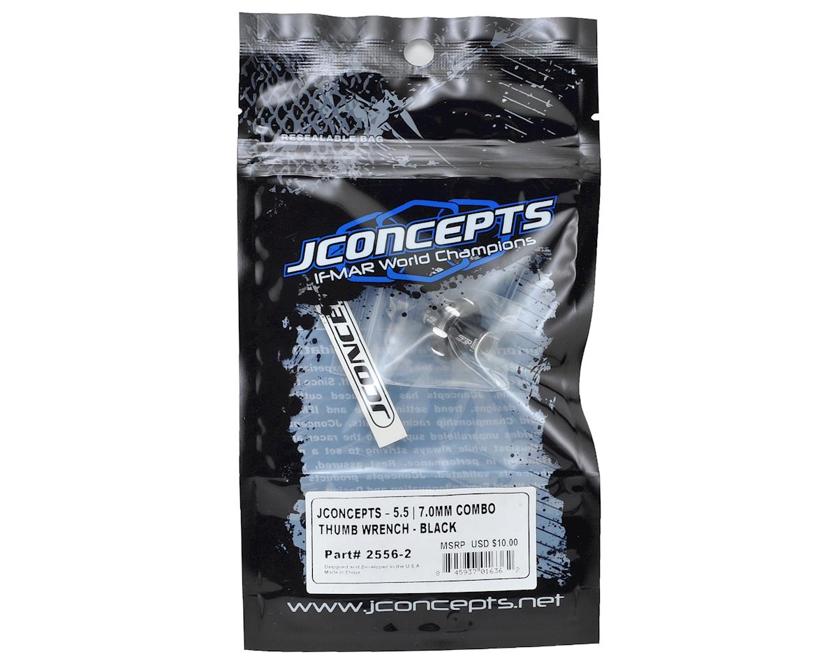 Clé à molette combinée JConcepts (5,5 mm/7,0 mm) (Noire)