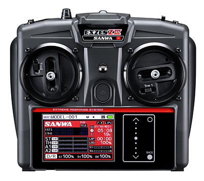 Sanwa Exzes ZIII Radio + RX-493i Receiver & Preinstalled Battery - RCXX - RC Racing Shop | RC Models | Tuning & Spare Parts for Professionals