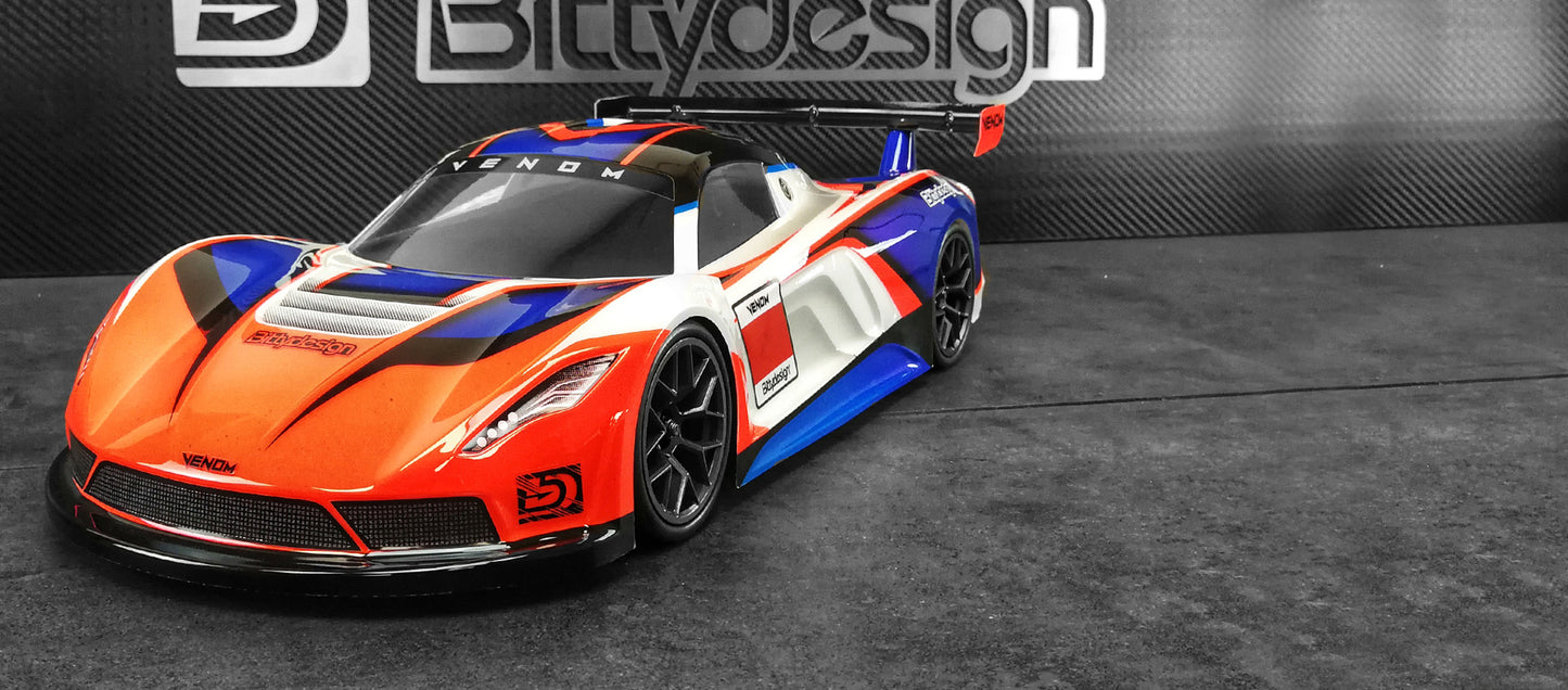 Bittydesign VENOM 1/10 GT 190mm Body Shell - BDGT-190VNM