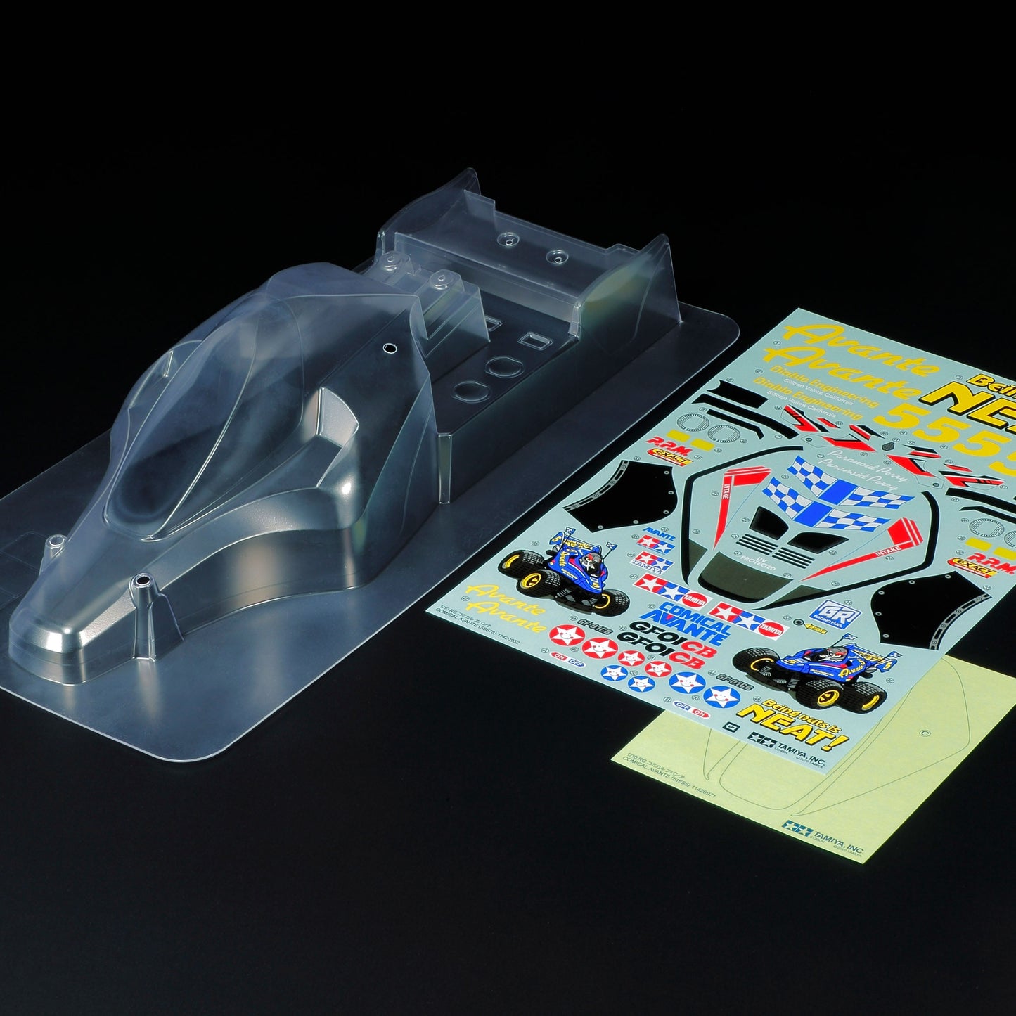 Tamiya Comical Avante Body Parts Set (clear) - RCXX - RC Racing Shop | RC Models | Tuning & Spare Parts for Professionals