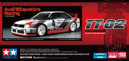 Tamiya Audi 90 quattro Racing (TT-02) - 58744 - RCXX - RC Racing Shop | RC Models | Tuning & Spare Parts for Professionals