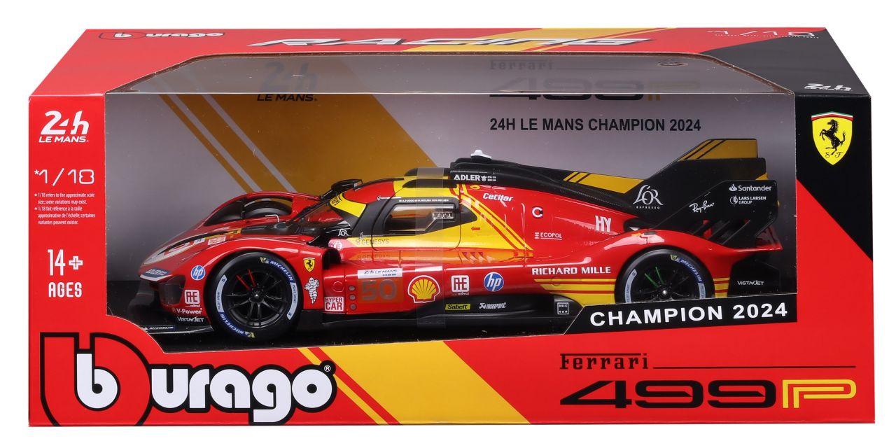 Ferrari 499P 2024 1/18 rot - RCXX - RC Racing Shop | RC Models | Tuning & Spare Parts for Professionals
