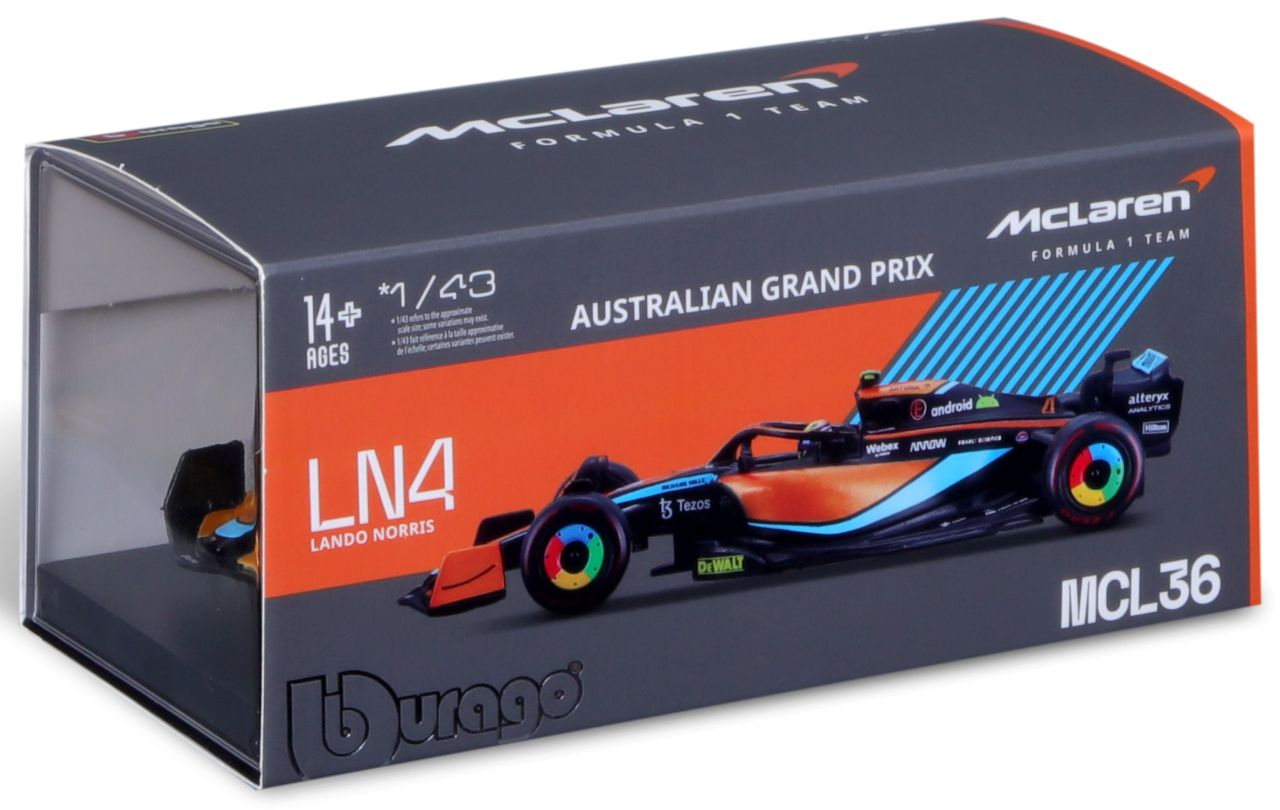 McLaren Mercedes F1 MCL36 1/43 Norris 2022 - RCXX - RC Racing Shop | RC Models | Tuning & Spare Parts for Professionals