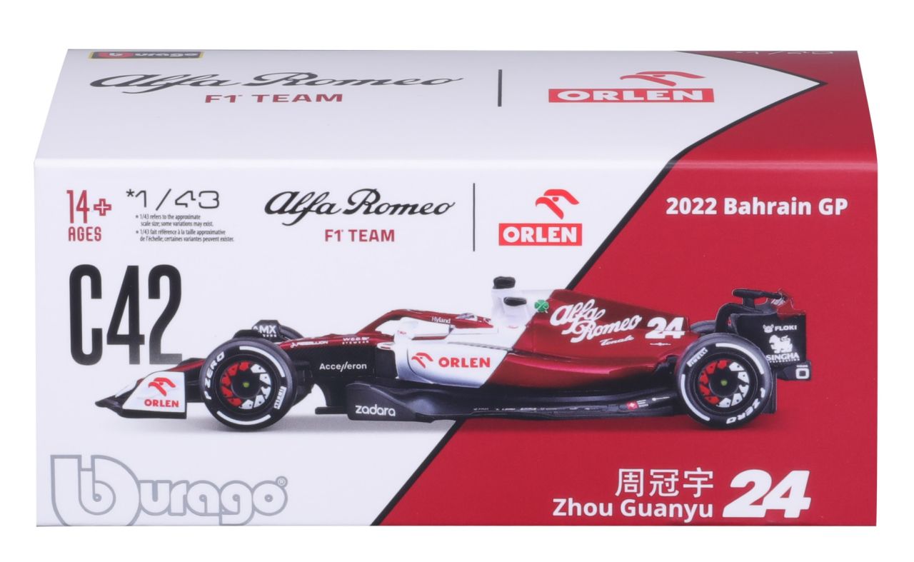 Alfa Romeo F1 Team Orlen C42 1/43 Zhou 2022 - RCXX - RC Racing Shop | RC Models | Tuning & Spare Parts for Professionals