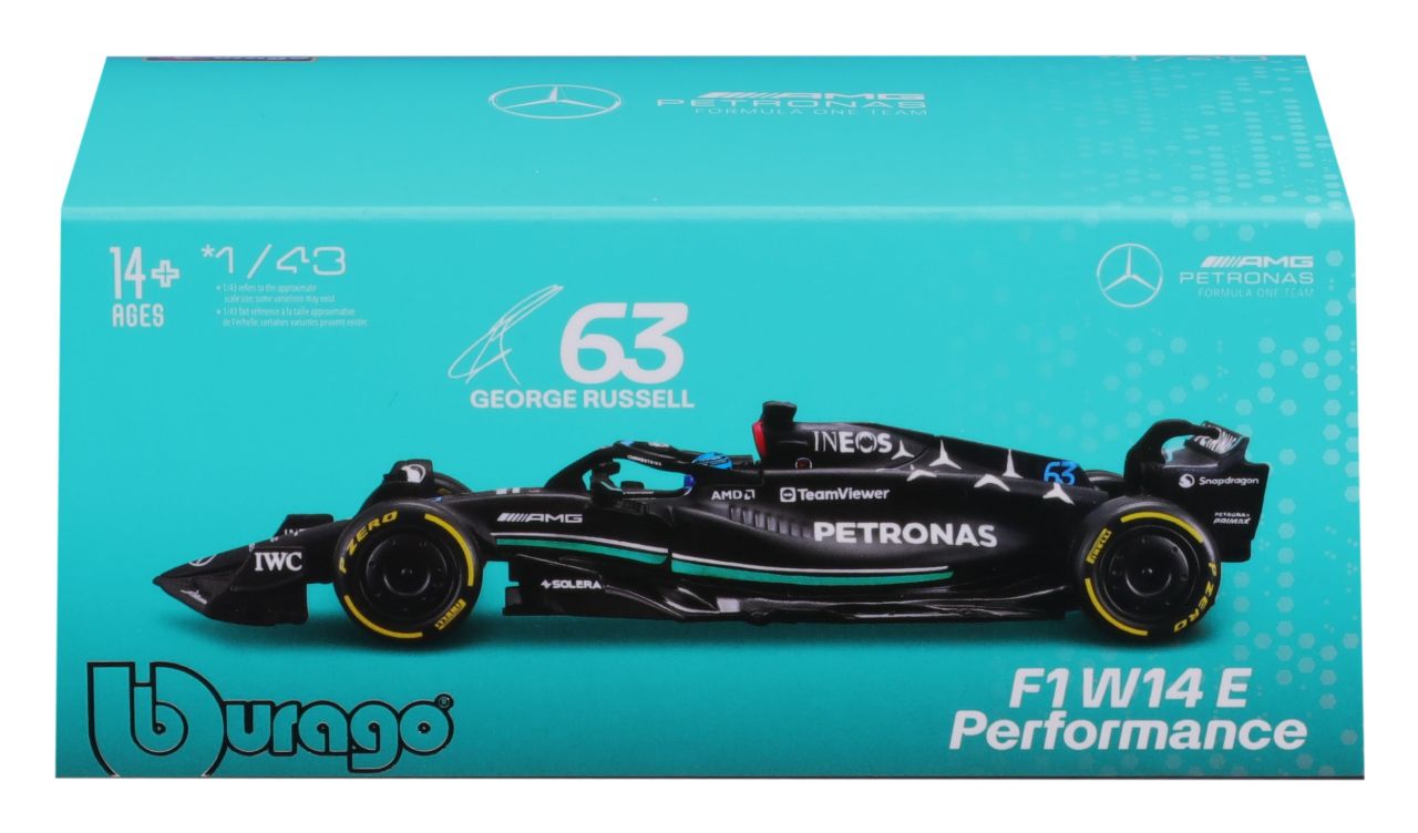 Mercedes-AMG F1 W14 E Perf. 1/43 Russell 2023 - RCXX - RC Racing Shop | RC Models | Tuning & Spare Parts for Professionals