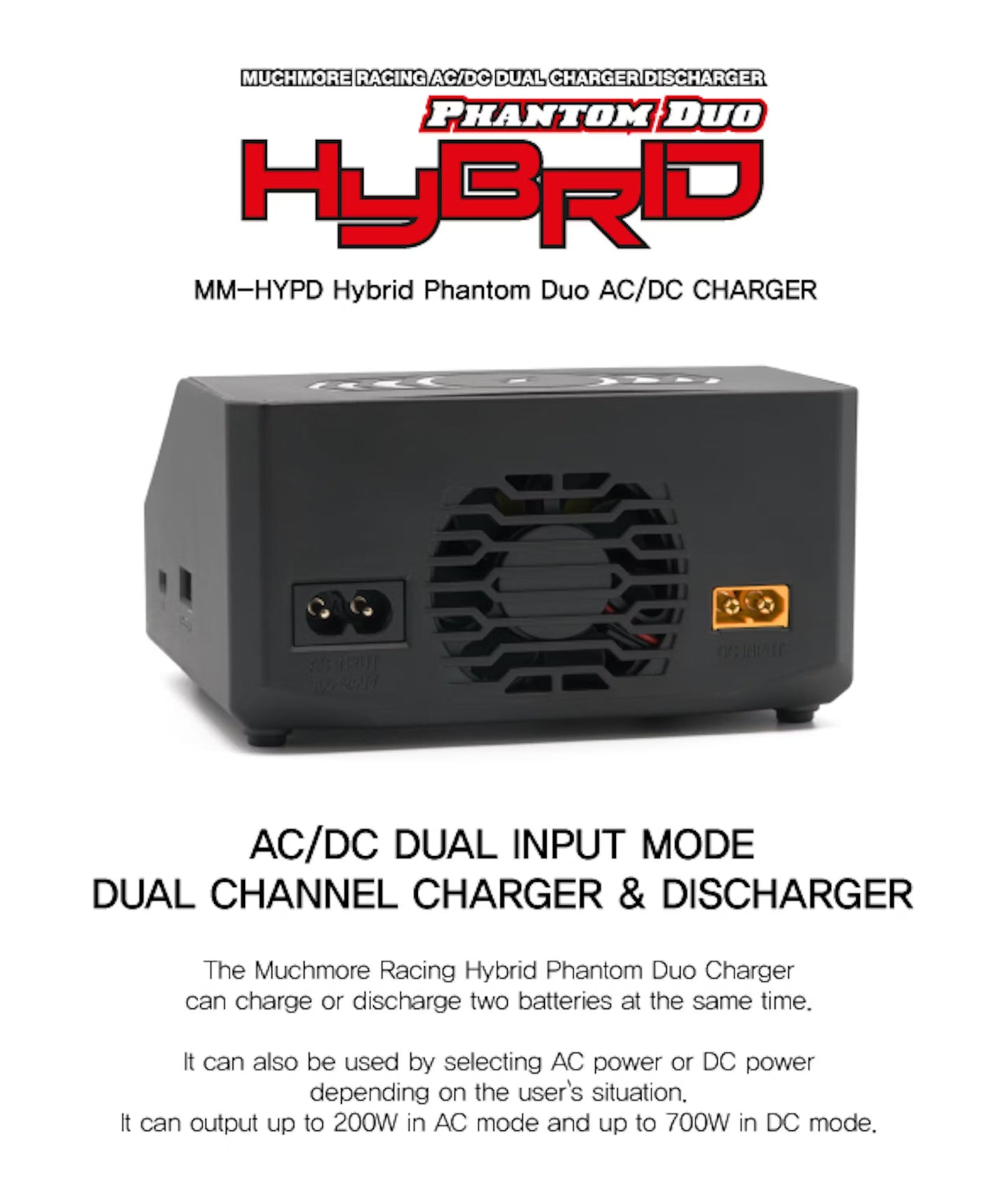 MUCHMORE Hybrid Phantom Duo AC/DC Charger