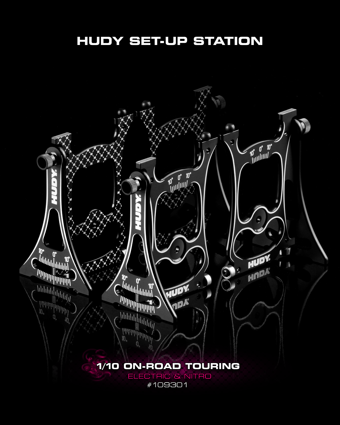 Hudy Setup Station for 1/10 Onroad Electric & Nitro Cars - H109301 - RCXX - rc racing for professionals