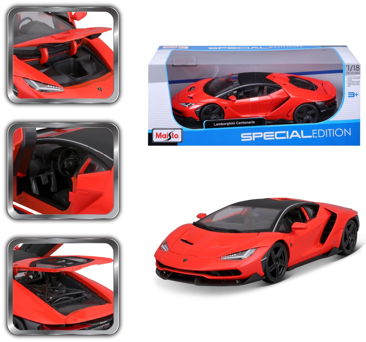 Lamborghini Centenario 1/18 orange - RCXX - RC Racing Shop | RC Models | Tuning & Spare Parts for Professionals