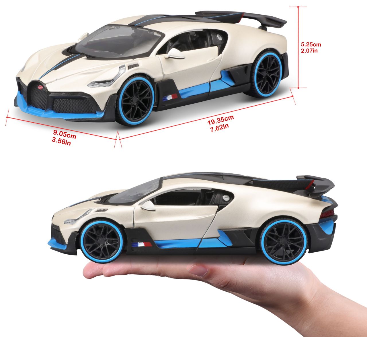 Bugatti Divo 1/24 weiss metallic - RCXX - RC Racing Shop | RC Models | Tuning & Spare Parts for Professionals