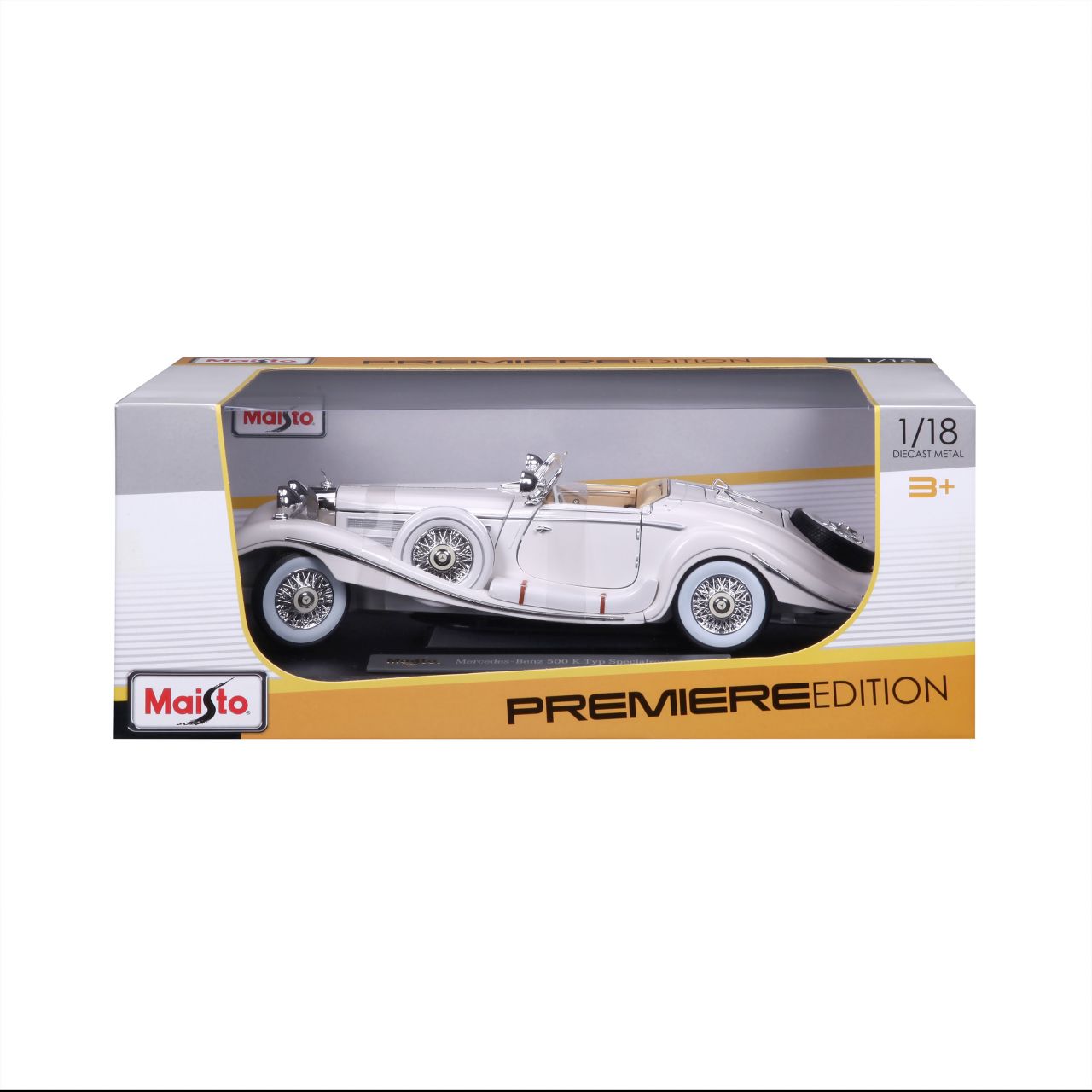 Mercedes Benz 500K Maharadscha 1936 1/18 weiss - RCXX - RC Racing Shop | RC Models | Tuning & Spare Parts for Professionals