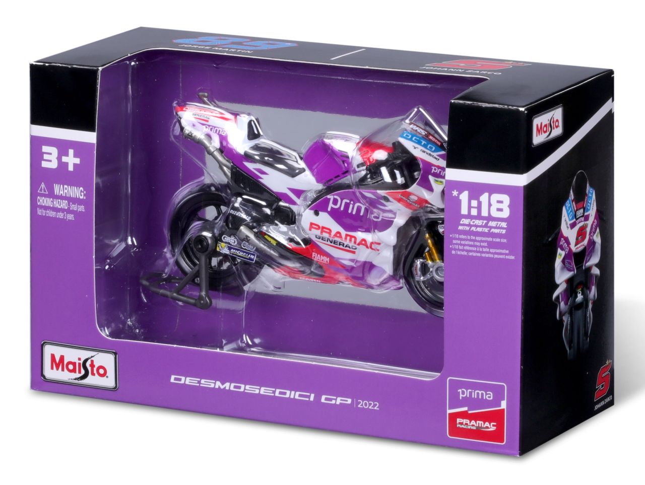 MotoGP 1/18 Ducati Pramac #89 Martin 2022 - RCXX - RC Racing Shop | RC Models | Tuning & Spare Parts for Professionals