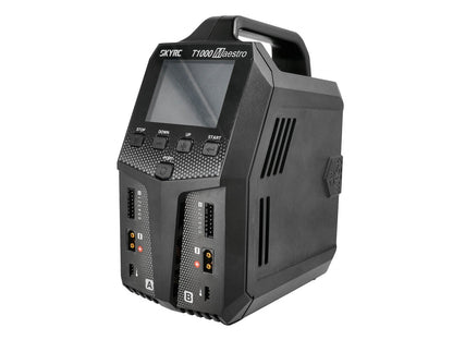 Chargeur double canal SkyRC T1000 Maestro - LiPo 1-6S | CA/CC | 450 W/1000 W