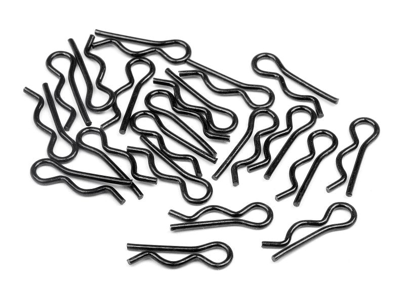 Clips de carrosserie HPI (noirs/petits/20 pièces) - HPI6121