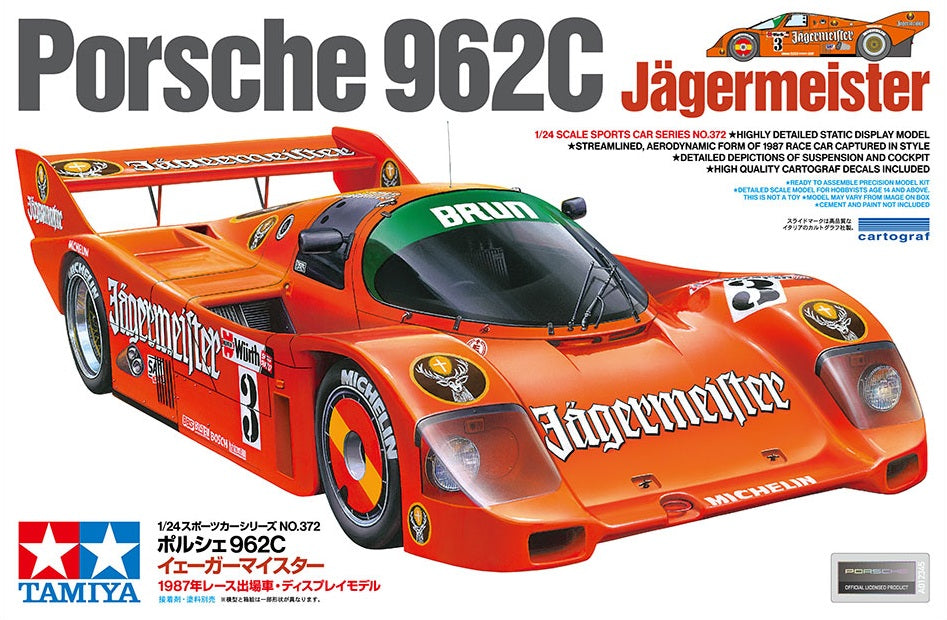 1/24 Porsche 962C Jaegermeister - 24372