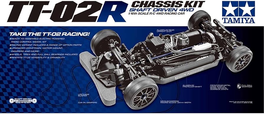 Tamiya TT-02 Type-R Chassis Kit - 47326 - RCXX - RC Racing Shop | RC Models | Tuning & Spare Parts for Professionals