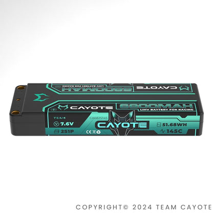 CAYOTE Racing 6800mAh 2S LiPo Akku 7,6V 145C 249g - 682S145 - RCXX - RC Racing Shop | RC Models | Tuning & Spare Parts for Professionals