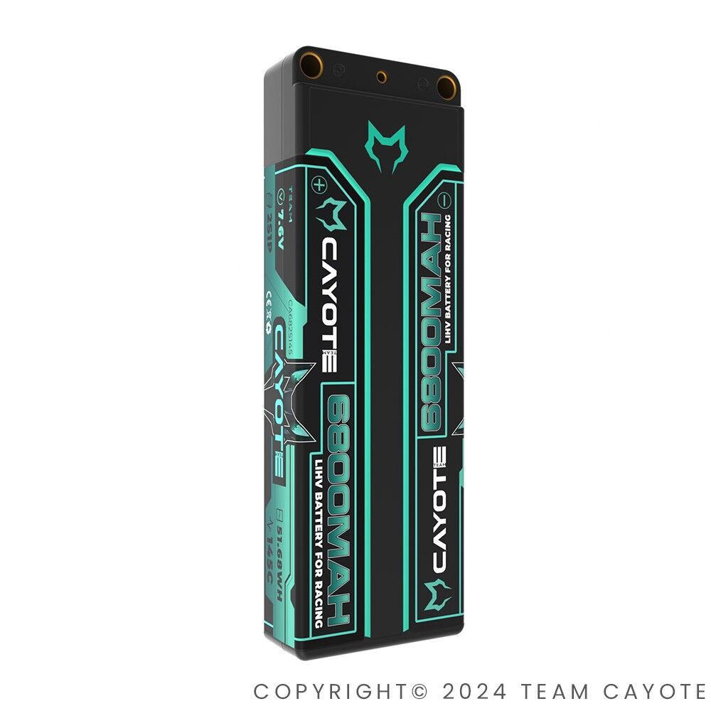 CAYOTE Racing 6800mAh 2S LiPo Akku 7,6V 145C 249g - 682S145 - RCXX - RC Racing Shop | RC Models | Tuning & Spare Parts for Professionals