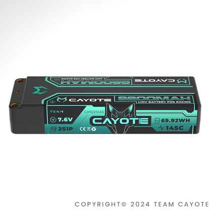 CAYOTE Racing 9200mAh 2S LiPo Akku 7,6V 145C 319g - 922S145 - RCXX - RC Racing Shop | RC Models | Tuning & Spare Parts for Professionals