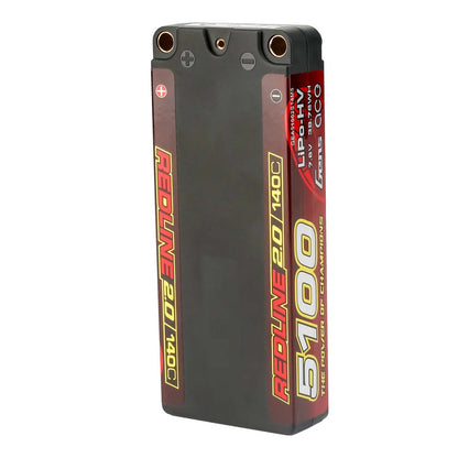 Batterie GensAce Redline 2.0 Mid Size 2S HV 7,6 V - 140 C - 5100 mAh 113 x 47 x 19 mm 191 g
