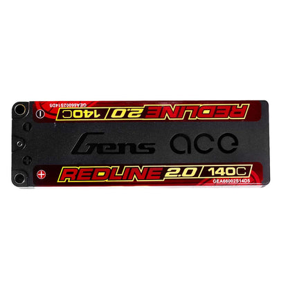 Batterie GensAce Redline 2.0 2S HV 7,6 V - 140 °C - 6600 mAh 139 x 47 x 20 mm 244 g
