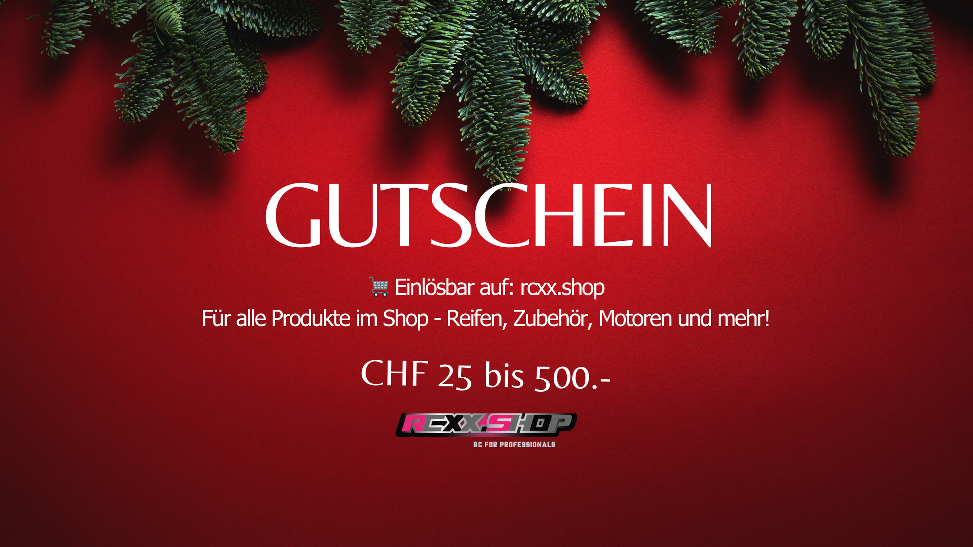 RCXX Geschenkkarte - RCXX - RC Racing Shop | RC Models | Tuning & Spare Parts for Professionals