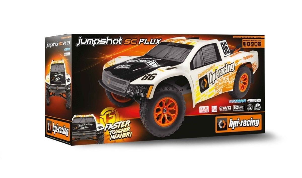 HPI Racing Jumpshot SC Flux Brushless 1:10 RC Einsteiger Modellauto Elektro Monstertruck RTR 2,4 GHz (2wd) - RCXX - RC Racing Shop | RC Models | Tuning & Spare Parts for Professionals