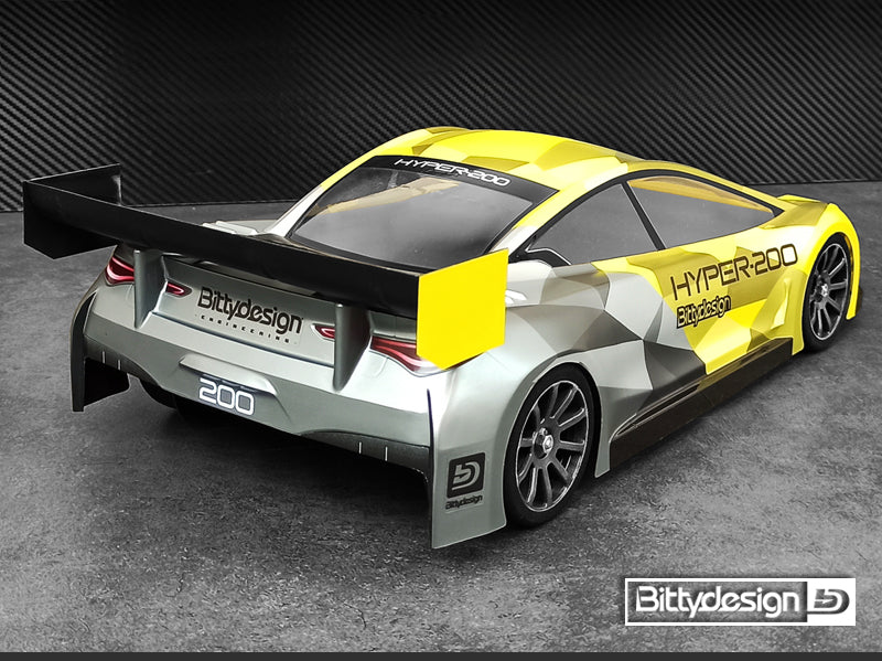 Bittydesign HYPER-200 1/10 IC Nitro Body - 200mm - BDTC-200HYP
