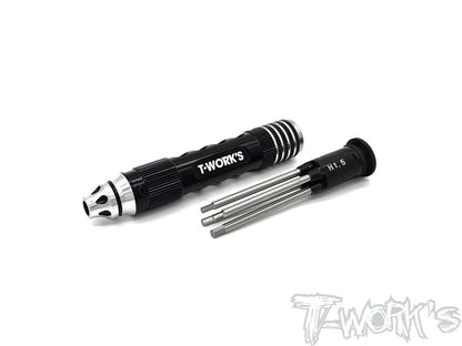 T-Works TT-086-S Multi-tool Hex Set - 1.5/2.0/2.5/3.0mm - RCXX - rc racing for professionals