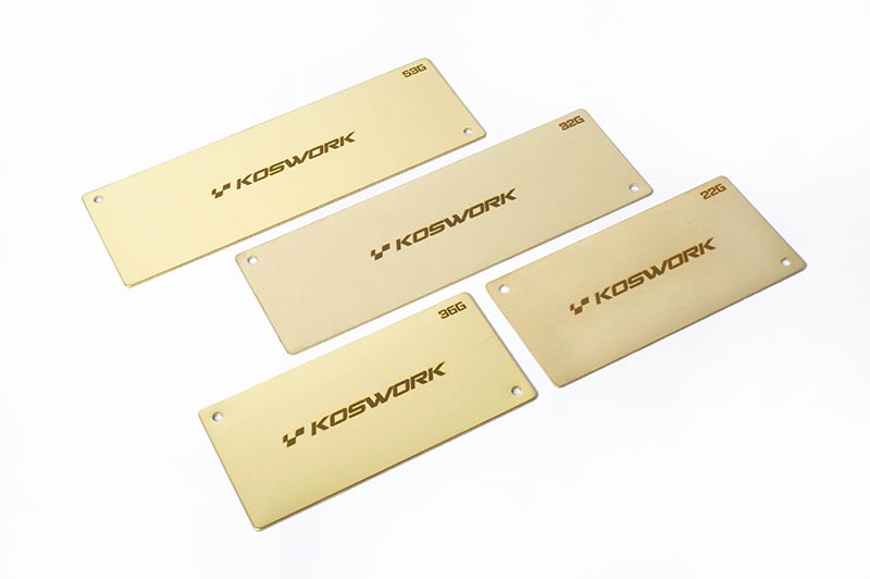 Koswork battery weight Shorty 94x46x1.0mm - 36g - KOS04222