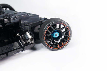 Écrous d'arrêt M2 à bride en aluminium bleu Koswork (5) Série Mini-Z