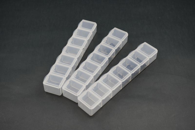 Koswork 7-Compartments Parts Box 165 × 33 × 23 mm (3er-Set)