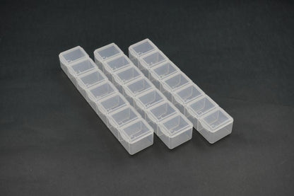 Koswork 7-Compartments Parts Box 165 × 33 × 23 mm (3er-Set)