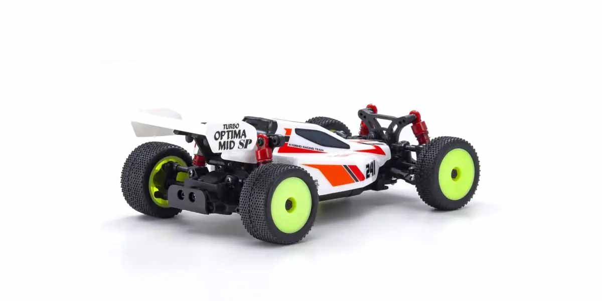 Kyosho Mini-Z MB010 Readyset 4WD Turbo Optima Mid Special Blanc