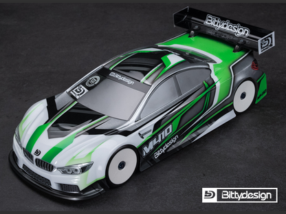 Bittydesign M410 1/10 TC 190mm Clear Body Shell - BDTC-M410