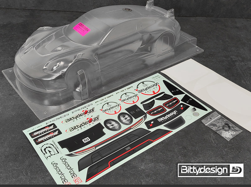 Bittydesign P-GT3R 1/10 Touring Body - 190mm - BDGT-190PGT3R