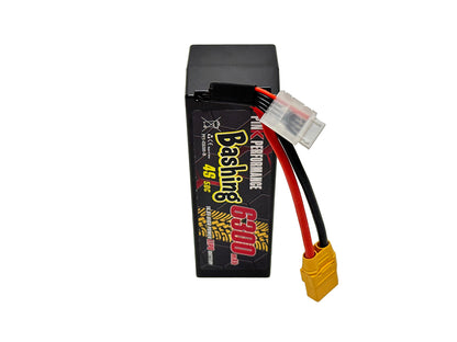 Batterie LiPo rose pour bashing 4S 14,8 V - 6300 mAh - 50C (multicolore) 139 x 47 x 49 mm 600 g