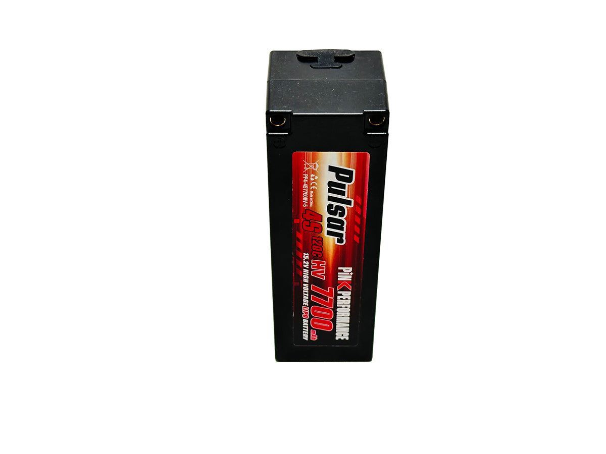 Batterie LiPo Pulsar Performance rose 4S 15,2 V - 7700 mAh - 130C (5 mm) 139 x 47 x 48 mm 600 g