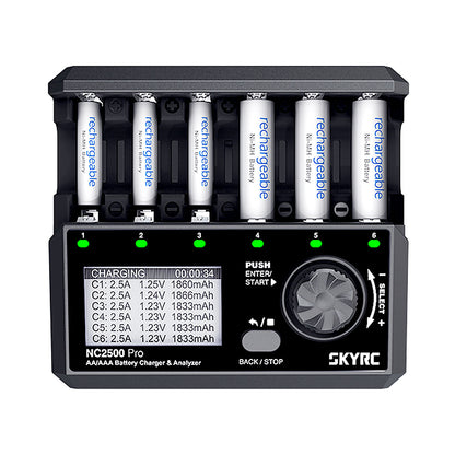 SkyRC NC2500 Pro charger for 6× AA / AAA NiMH &amp; NiCd